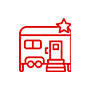 staff transport service icon
